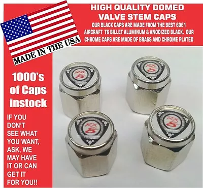 4 Chrome Mazda  RX8  RX 8 Wankel Rotary Engine 12A 13B Valve Stem Caps • $13.99