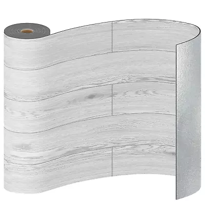 Vinyl Flooring Roll Wood Grain Peel And Stick Floor Tiles 23.6 X 196 /32 Sq.Ft • $66.06