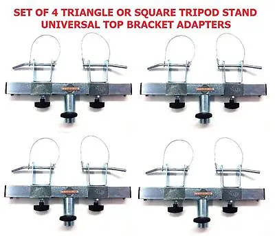 Four (4) Triangle Square Truss Adapter Bracket Tripod Crank Light Stand Bars • $134.99