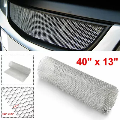 1M Aluminum Chrome Car Front Hood Vent Grille Net Mesh Grill Section Accessories • $33.64