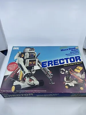 Vintage Erector Set Maxx Steele Motorized Robot Ideal 1984 Original Box #32209 • $28.86