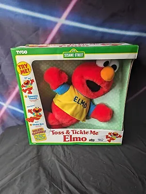 Tyco Toss And Tickle Me Elmo Plush Doll 1997 Tyco 14  Sesame Street NIB • $29.94