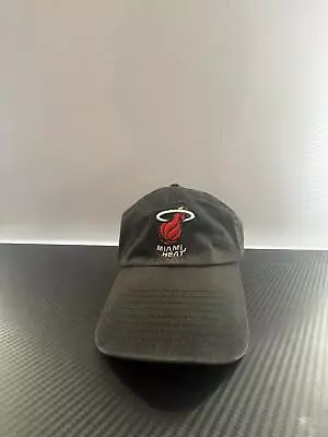 Miami Heat Hat ’47 Brand Miami Black Hat Adjustable Adult Size Hat Black Cap • $13.46