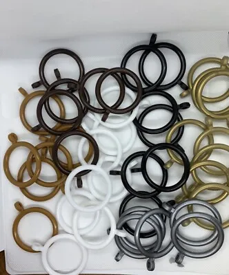 Plastic Curtain Rings For 19mm To 24mm Poles 6 Colors Available • £6