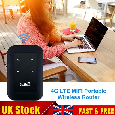 Wireless 4G 5G LTE Mobile Hotspot Router Unlocked-WiFi Portable MiFi Broadband • £16.89