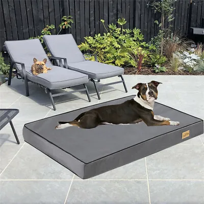 Jumbo Orthopedic Dog Bed Memory Foam Pet Sofa Crate Mat Waterproof Liner Cushion • $43.92