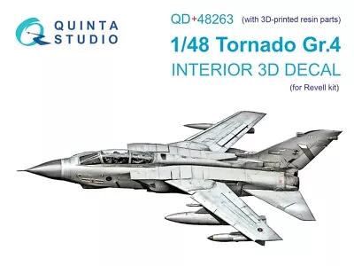 1/48 Quinta Studios 3D Interior Decal #48263R Tornado GR.4 W/Resin For Revell • $59.99