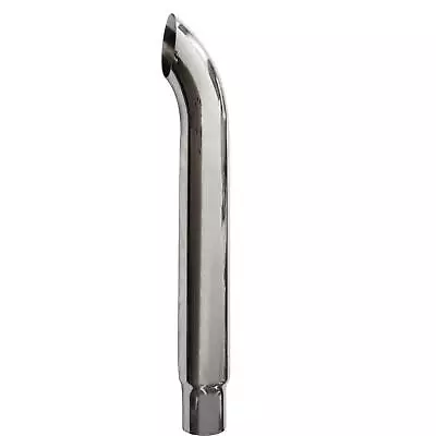 New Chrome 6 -5 OD Curved Truck 48  Length Truck Exhaust Stack Pipe • $169