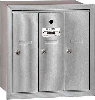 Salsbury Ind 3503ARU Recessed Mounted Vertical Mailbox W/ 3 Doors & USPS Access✅ • $339