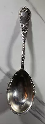 Antique 1910 Dominic & Haff Sterling Silver Scalloped Cupid Berry Serving Spoon • $99.99