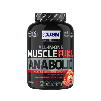 £40.99 • Buy USN Muscle Fuel Anabolic 2Kg/2000g All-In-One Protein Powder All Flavours