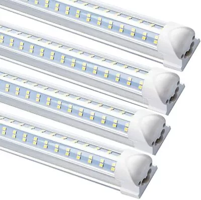 10PCS 8 Foot 144W Led Light Bulbs 8FT Led Shop Light Fixture Strip Ceiling Light • $189.90