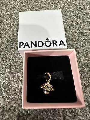 Pandora  Rose Gold Sparkling Bee Pendant Charm Genuine. • £45