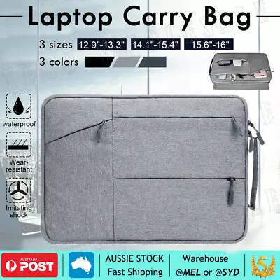 $17.95 • Buy Waterproof Laptop Sleeve Carry Case Cover Bag MacBook Lenovo Dell HP 13/15/16 