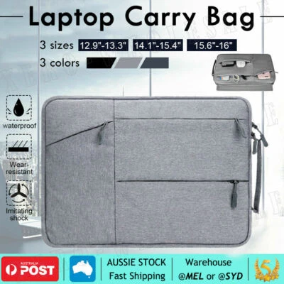 $14.95 • Buy Waterproof Laptop Sleeve Carry Case Cover Bag MacBook Lenovo Dell HP 13/15/16 
