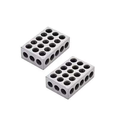 2-4-6 Machinist Blocks 23 Holes Matched Pair Ultra Precision 0.0002In Machini... • $121.68