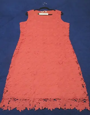 $12.99 • Buy Nwt Millers Ladies Size 18 Crochet Dress, Lined, Coral Colour