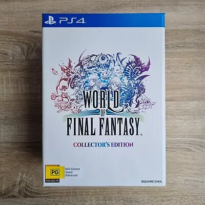 World Of Final Fantasy Collector's Edition (PlayStation 4 AUS PAL Like New) • $370