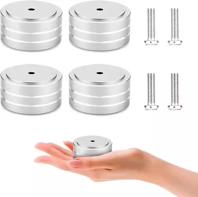 4PCS HiFi Audio Speaker Isolation Feet 40x20MM Aluminum Vibration Proof Speaker • $21.85