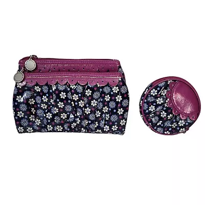 Vera Bradley Frill Cosmetic Bag Clutch And Coin Purse In Boysenberry • $25