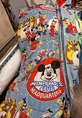 Vintage 1960s Or 70s Mickey Mouse Club Sleeping Bag- Read • $65