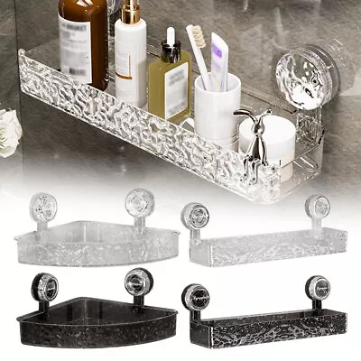 Raidley No Drill Clear Wall Caddy Raidley Easymount Bathroom Storage Shelf DM • $19.59