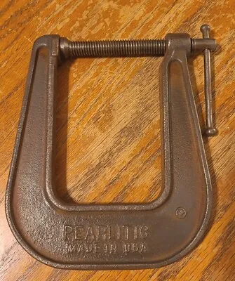 Vintage Pearlitic Deep Throat C-Clamp 6668 - 2-1/2  Tool Made In USA - #2 • $23.95