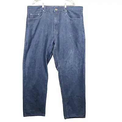 Mecca Men's Straight Leg Jeans Big & Tall Blue 44x32 Dark Wash Denim 5-Pocket • $15