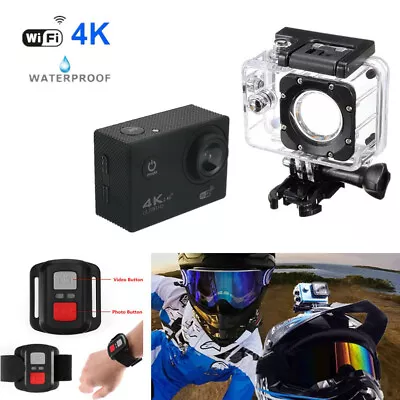 Motorcycle ATV Sport DV Helmet Sports DV 4K WiFi Video Camera Driving Recorder • $51