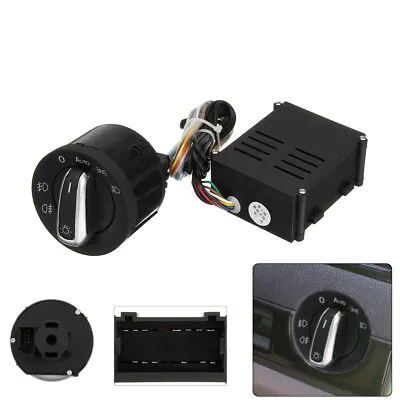 Plastic Auto Headlight Switch+Module Upgrade For VW T5 T5.1 Transporter 03-15 • $51.46