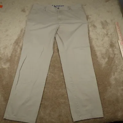 Lacoste Men's Pants Beige Size 48 Regular-Fit Chino Khaki Pants Mens 6992* • $9.66