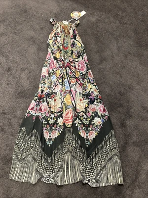 $180 • Buy Camilla Flamenco Sweep Drawstring Maxi Dress Size 0 BNWT
