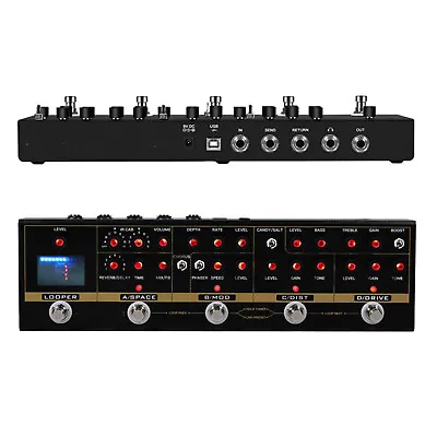 Guitar Multi-Effect Pedal 72 IR Cabinets Simulation 9 Loop Phrases Recording AU • $161.49