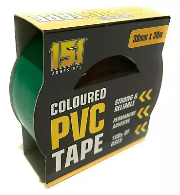 PVC Tape Electrical Insulation Strong Flame Retardant Permanent Flexible - 30mm • £5.85