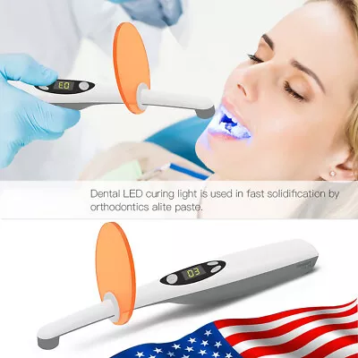 Dental LED Curing Light Cure Lamp LED-B Wireless Cordless Composite Resin FDA-T4 • $32.99