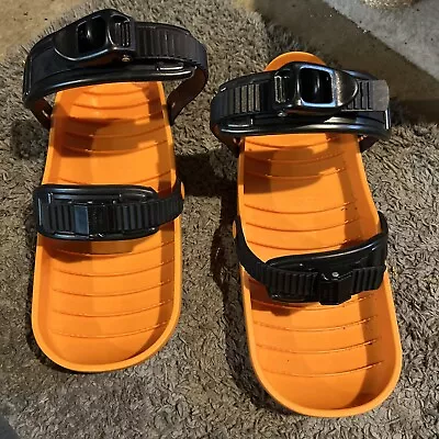 Snowfeet Short Skiboard Adjustable Bindings Snow Feet Skiing Shoes • $75