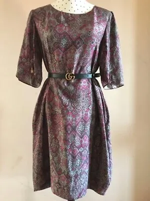 Yves Saint Laurent Silk Dress Fr 42 Vintage • $259