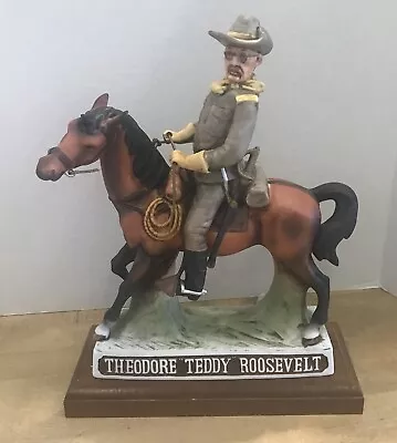 Vintage 1976 Theodore  Teddy  Roosevelt - Pancho Villa Tequila Empty Decanter • $24.98