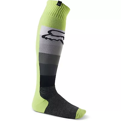 Fox Racing Fluorescent Yellow 180 Toxsyk Thick Motocross Socks Offroad MotoX • $22.95