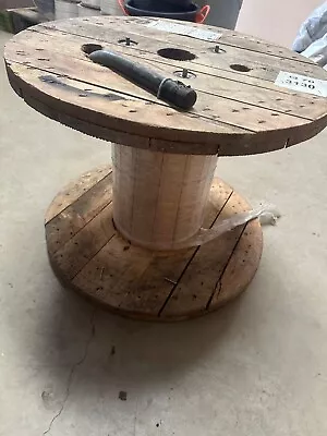 Large Wooden Cable Reel Drum End Great For DIY Project COLLECTION ONLY  • £20