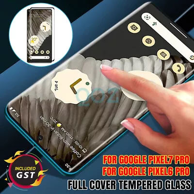 1/2pc X Full Curved Tempered Glass Screen Protector For Google Pixel 7 Pro 6 Pro • $8.70