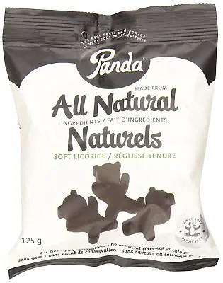 Panda Bear Shaped Licorice 125g (Pack Of 12) • £23.78