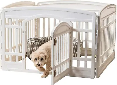 24  Exercise 4-Panel Pet Playpen W/ Door Dog Playpen Puppy Playpen Fold It Down • $49.87