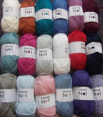 £25 • Buy 5 X 100g Balls Of Sirdar No1 Double Knitting Wool/Yarn For Knitting/Crochet