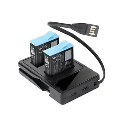 LCD Dual Battery Charger For GoPro Hero 12 / Hero 11 / Hero 10 / Hero 9 Black • $39.95