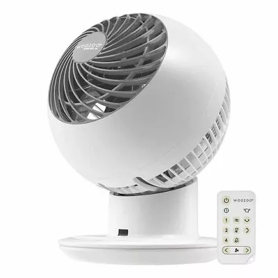 Woozoo 5-Speed Oscillating Globe Fan Remote Control White Desk Room NEW • $47.99