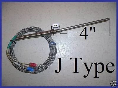 Type J Thermocouple Digital Thermometer Sensor Probe 4  Temperature Controller • $7.50