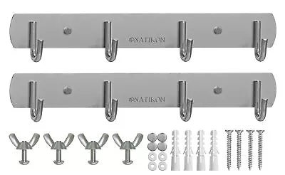 NATIKON Heavy Duty Stainless Steel Rack Hanger Hook For BBQ Grill Utensils An... • $19.99