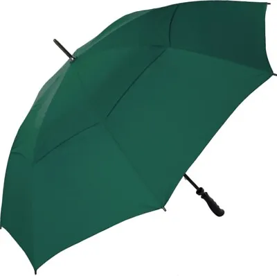 Large Golf Umbrella Double Canopy Vented Automatic Windproof Stormproof • £21.99