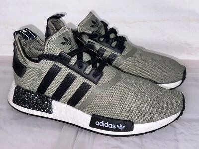 $60 • Buy Mens ADIDAS NMD R1 Olive Green Khaki White Black Sneakers US 7 #27802